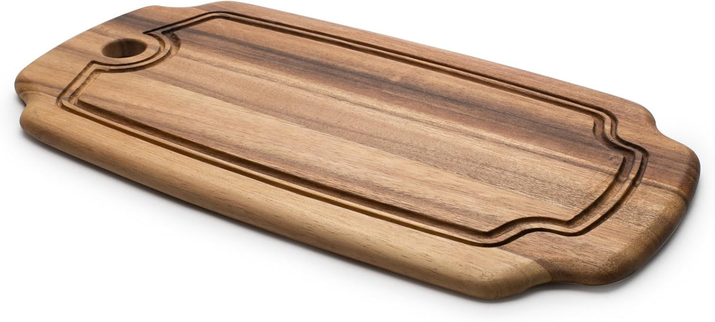 Ironwood Bowery End Grain Cheese and Charcuterie Board, One Size, Acacia Wood