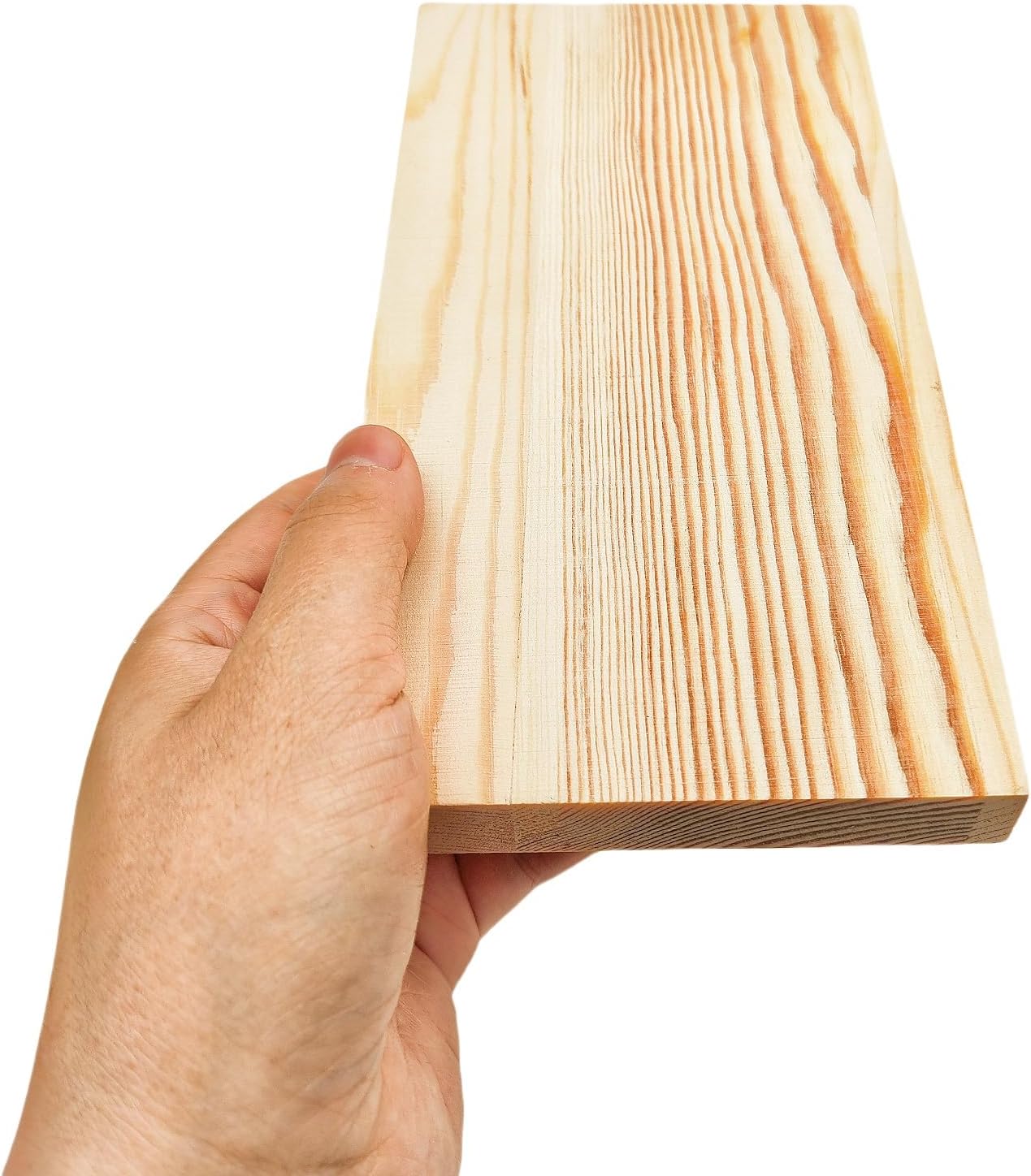 4PCS Rectangle Wood Boards Unfinished Wood Blocks for Crafting, 8x6x1in Blank Whittling Wooden Blocks for Wood Carving,Painting & Burning