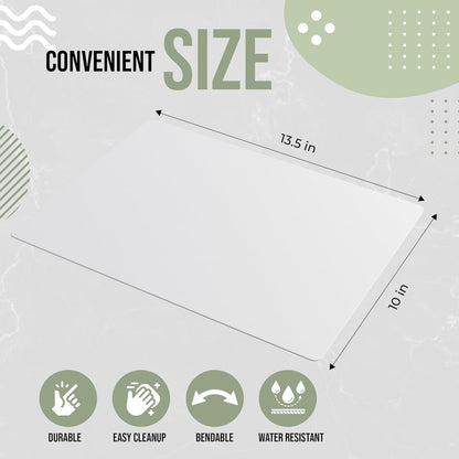 Crown Display Disposable Cutting Boards for Kitchen 15 Count Black Cutting Board 10 Inch X 13.5 Inch Flexible Cutting Boards For Kitchen ~ Patent Pending ~ Recyclable Disposable Cutting Board Sheets