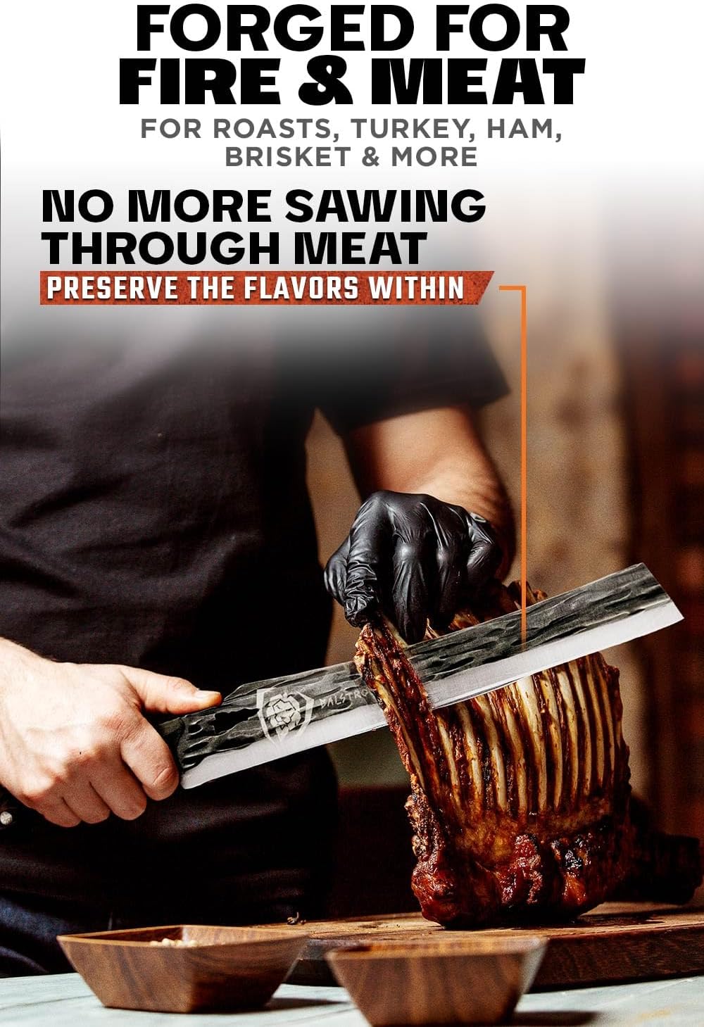 Dalstrong Curved Fillet Boning Knife 6”- Barbarian Series - Premium Swedish 14C28N High Carbon Stainless Steel - Black Brown Wood Handle Knife - Professional Fillet Knife- Sheath Included