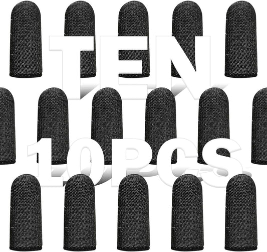 10 PCS Finger Cots Cut Resistant Protector - Finger Covers for Cuts, Gloves Life Extender, Cut Resistant Finger Protectors for Kitchen, Work, Sculpture, Anti-Slip, Reusable