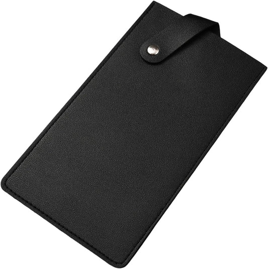 Universal PU Leather Meat Knife Cleaver Edge Guard Waterproof Wide Butcher Scissors Knife Sheath Dark Brown Durable Chef Scissors Cover Sleeve Protector Case Holder with Snap for Kitchen