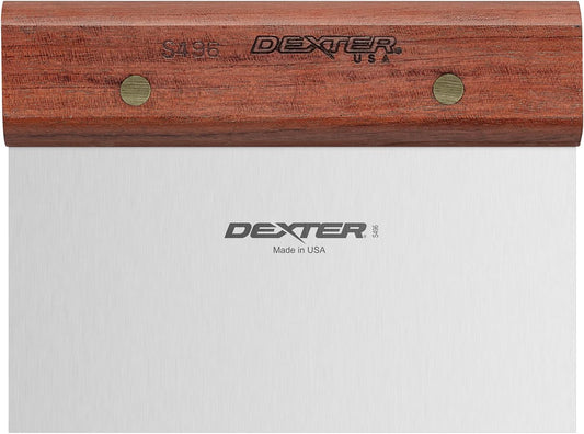 Dexter Russell S496PCP Traditional (19790) Dough Cutter/Scraper, 6" x 3", Stainless Steel Blade, Rosewood Handle, Perfect Cutlery Packaging‍‌‌‍‌‌‌‌‍‌‌‌‍‌‌‍‌‌‌‌‍‌‌‍‌‌‌‌‍‌