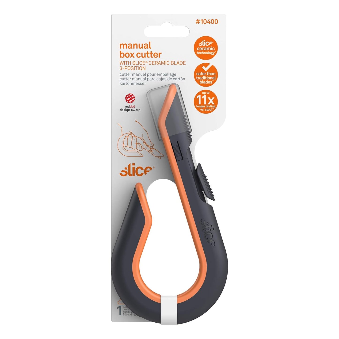 Slice Box Cutter, Heavy Duty Utility Knife, Safe Ceramic Blade Lasting 11x Longer than Metal, Sage, Combo Pack