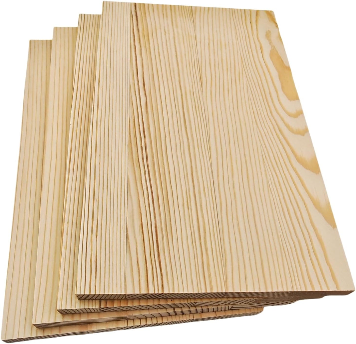 4PCS Rectangle Wood Boards Unfinished Wood Blocks for Crafting, 8x6x1in Blank Whittling Wooden Blocks for Wood Carving,Painting & Burning