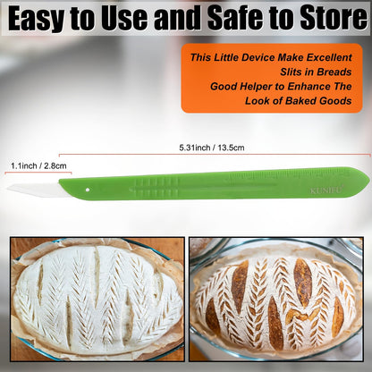 KUNIFU Bread Knife 9 Inch, Serrated Bread Slicing Knife with 5 Serration Types, Ultra Sharp High-Carbon Stainless Steel, Full Tang, Ergonomic Non-Slip Handle for Bread, Bagels, Cakes & Pastries