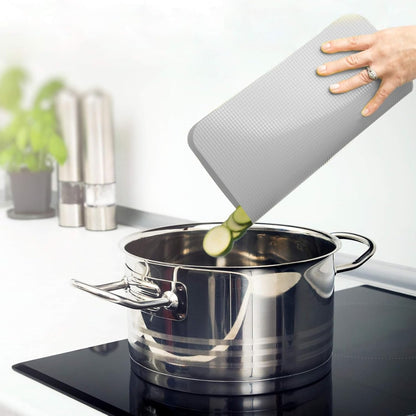 Simply Genius Plastic Cutting Boards - Flexible Color Coded Cutting Board Set - Textured Grip Odor-Resistant Dishwasher-Safe Chopping Mat - Pack of 4-8 in x 11 in - Multicolor