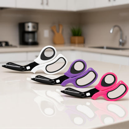 MEUUT 8 inches All Purpose Scissors Multipurpose Heavy Duty Shears, Forged Stainless Steel Utility Industrial Shear Kitchen Scissor for Household, outdoors, EMT