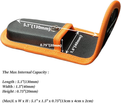 Nylon Sheath for 4''-4.25'' Multitool Knife,Horizontally Carry Knife Pouch Fits 4.25''-4.5'' Wide Folding Pocket Knife,Leatherman Tool Case,EDC Belt Holder COHOMELARS (Small Size)