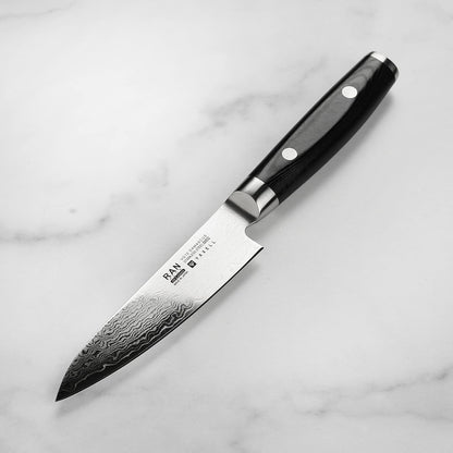Yaxell Ran Plus 4.75" Petty Knife - Made in Japan - 67 Layers VG10 Damascus