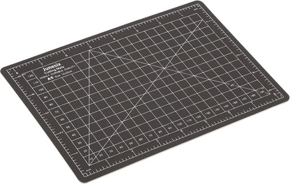 MECCANIXITY 6" x 8" Cutting Mats, Rotary Fabric Mat Self Recover Sewing Mat Double Sided for Hobbyist DIY Craft Creative Design, A5 Black White