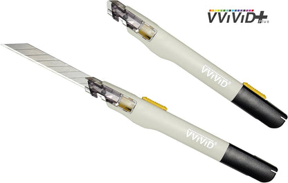 VViViD Premium Retractable Precision Balanced Multi-Use Utility Cutting Knife for Automotive Vinyl Wraps (1 Pack)