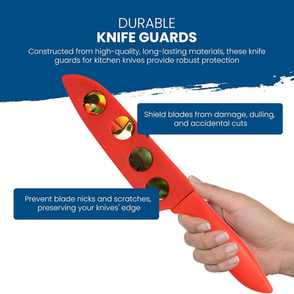 CHEF'S VISION Landscape Knife Blade Covers - Premium Kitchen Knife Guards - Protect your Knives With Stylish Knife Sheaths - Durable and Protective Knife Sleeves - Knives not Included