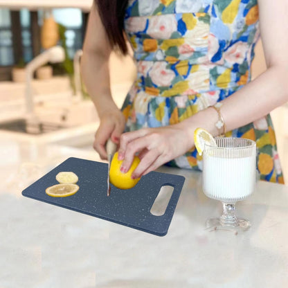 2 Pcs Cutting Board for Kitchen Small Mini Plastic Granite Color Cutting Board Dishwasher Safe Cutting Boards for Food Prep, Fruits, Vegetables with Easy Grip (6" x 10",White)