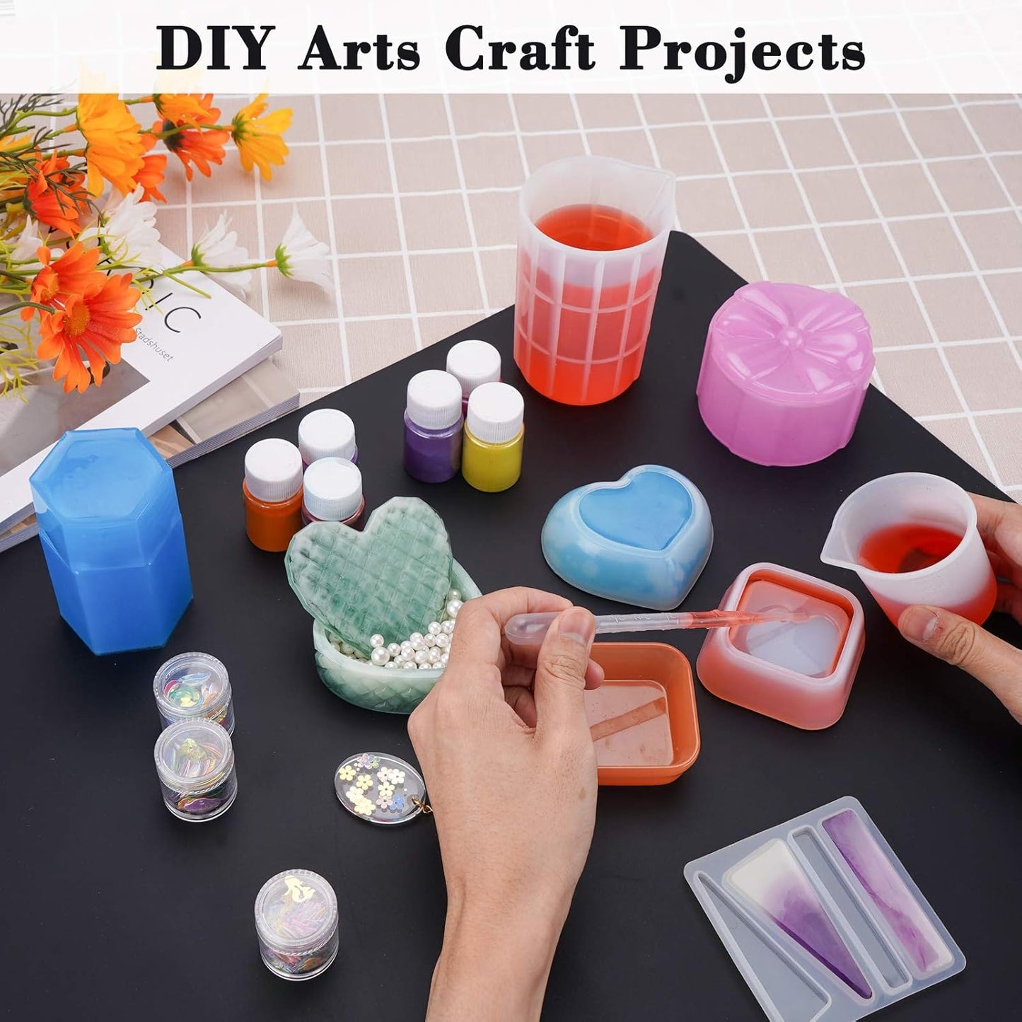 Gartful Extra Large Transparent Silicone Mat, Countertop Protector, 25.2 x 17.7 inches Silicone Sheet for Crafts Resin Jewelry Casting Mat Pad Nonstick Table Placemat