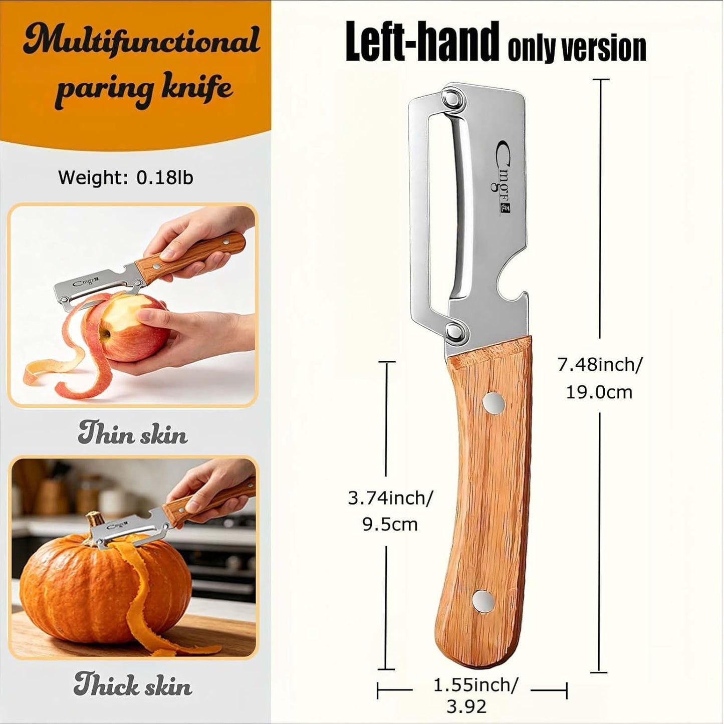 Multifunctional Vegetable Peeler with Stainless Steel Blade and Bottle Opener - Ideal for Veggie Potato Carrot and Apple Peeling