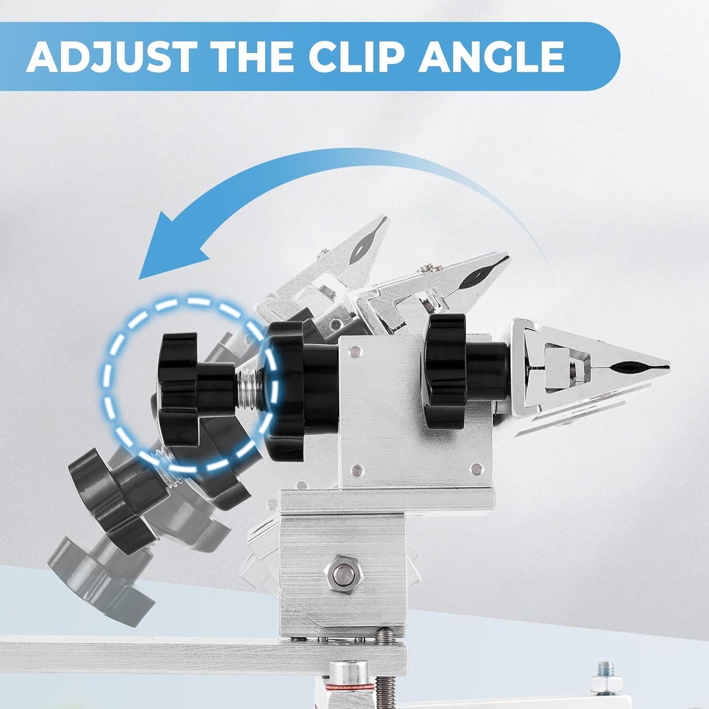 Fixed Angle Knife Sharpening System Professional Knife Sharpener with 4 Whetstones 360° Flipping Design Precision Adjustment Guided Knife Sharpener with 3 Clamps for All Types of Knives and Tools