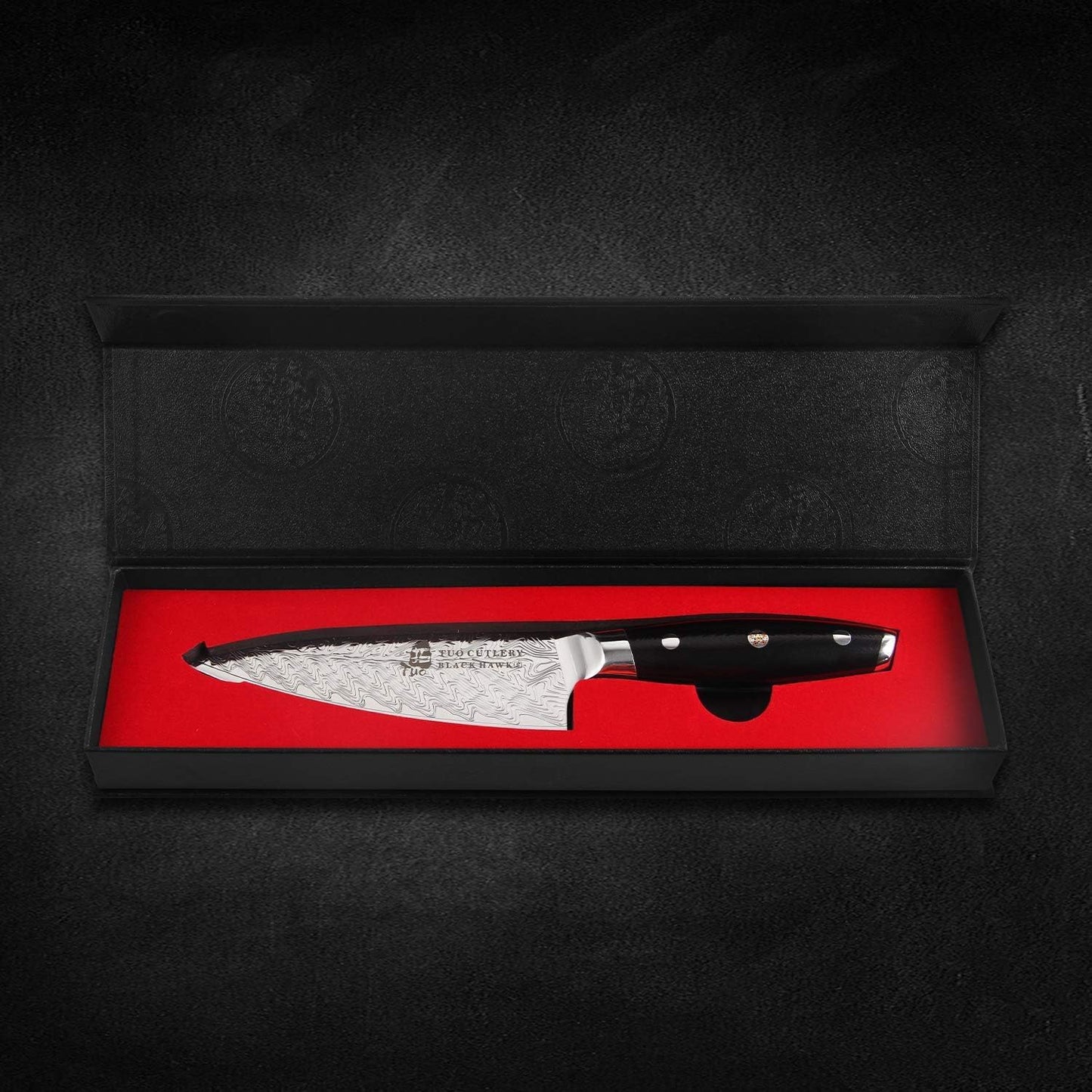 TUO Paring Knife 3.5 Inch - Ultra Sharp Peeling Knife - High Carbon Stainless Steel - Full Tang G10 Handle with Gift Box - Black Hawk S Series