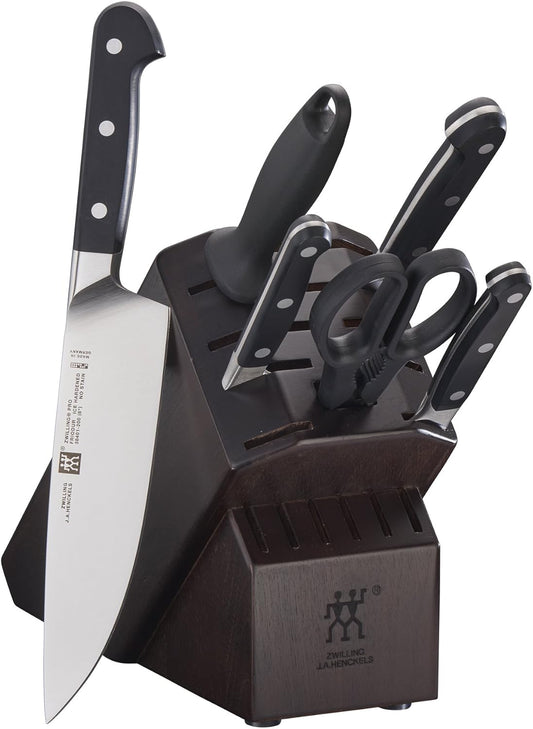 ZWILLING Pro 7-pc Knife Block Set with In-Drawer Knife Tray