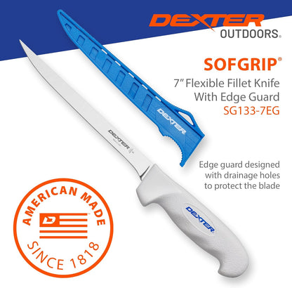 Dexter Outdoors 6" SOFGRIP Fillet Knife | Includes Edge Guard