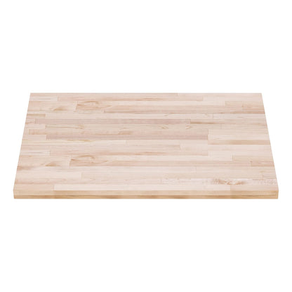 DuraSteel Solid Wood Table Top - 24 x 24 Butcher Block Countertop - Natural Maple Slab Wood Cutting Board for Kitchen Workbench Desk Top, Large Charcuterie Boards Counter Round Chopping Wooden Bamboo