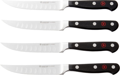 WÜSTHOF Classic 6-Piece Steak Knife Set, Black