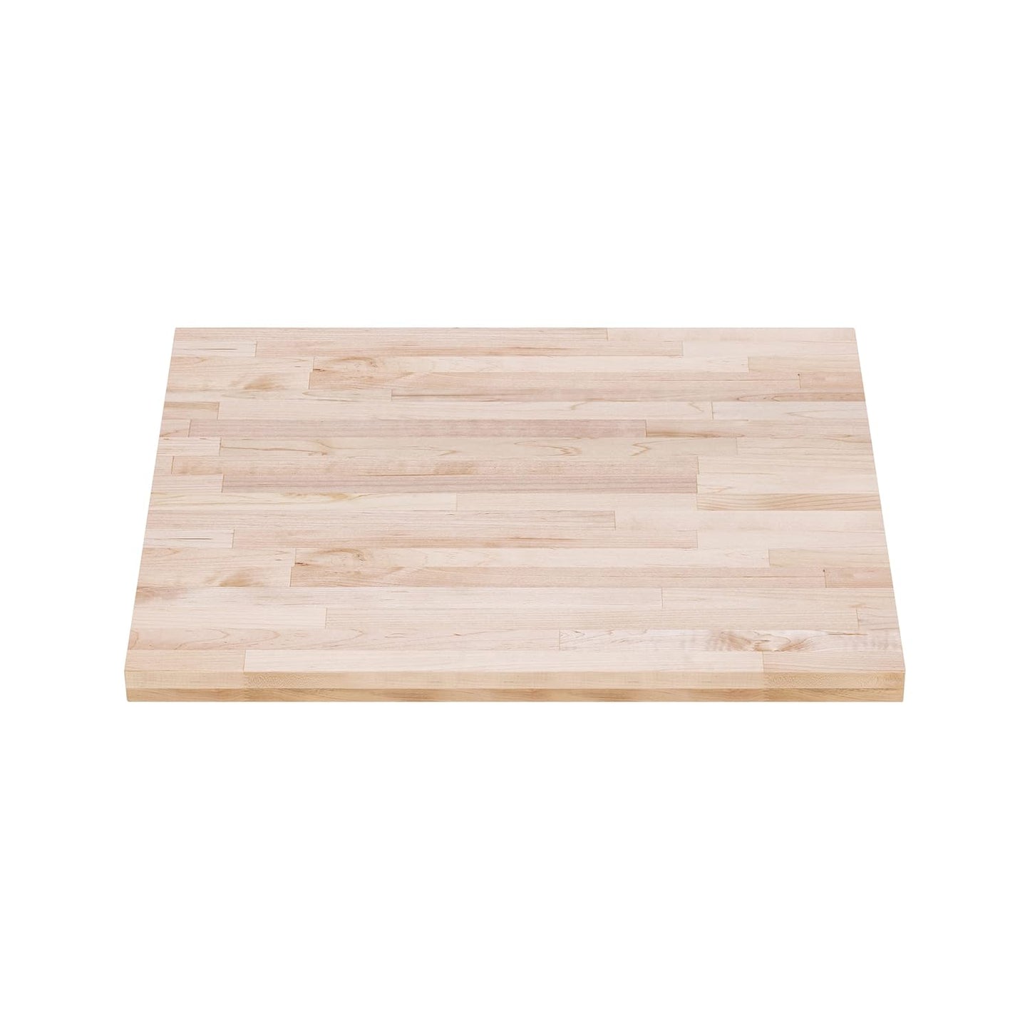 DuraSteel Solid Wood Table Top - 24 x 24 Butcher Block Countertop - Natural Maple Slab Wood Cutting Board for Kitchen Workbench Desk Top, Large Charcuterie Boards Counter Round Chopping Wooden Bamboo