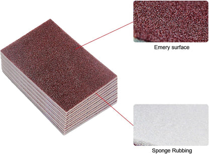 20pcs Nano Carborundum Sponge, Emery Sponge Brush Clean Eraser Scrub, Kitchen Magic Cleaning Sponge for Removing Rust Cleaning Pots and Pans, Household Cleaning Tool