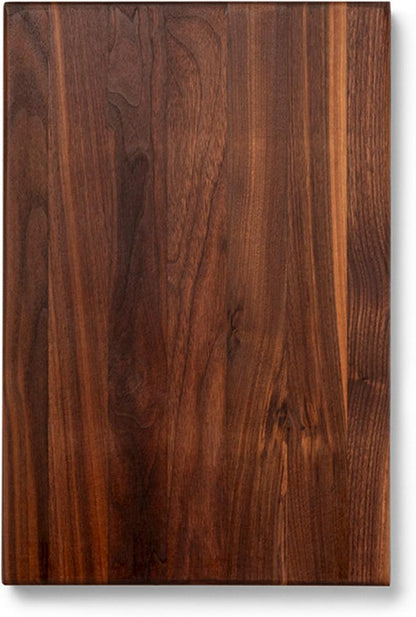 John Boos R-Board Series Rectangular Wooden Maple Cutting Board 20”x15” – 1.5” Thick, 12-lb Reversible Butcher Block with Edge-Grain & Finger Grips – Made in the USA