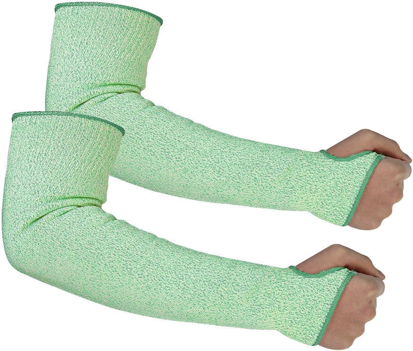 Cut Resistant Farmers Sleeves with Thumb Hole - Arm Protectors for Thin Skin and Bruising, Suitable for Gardening, Welding