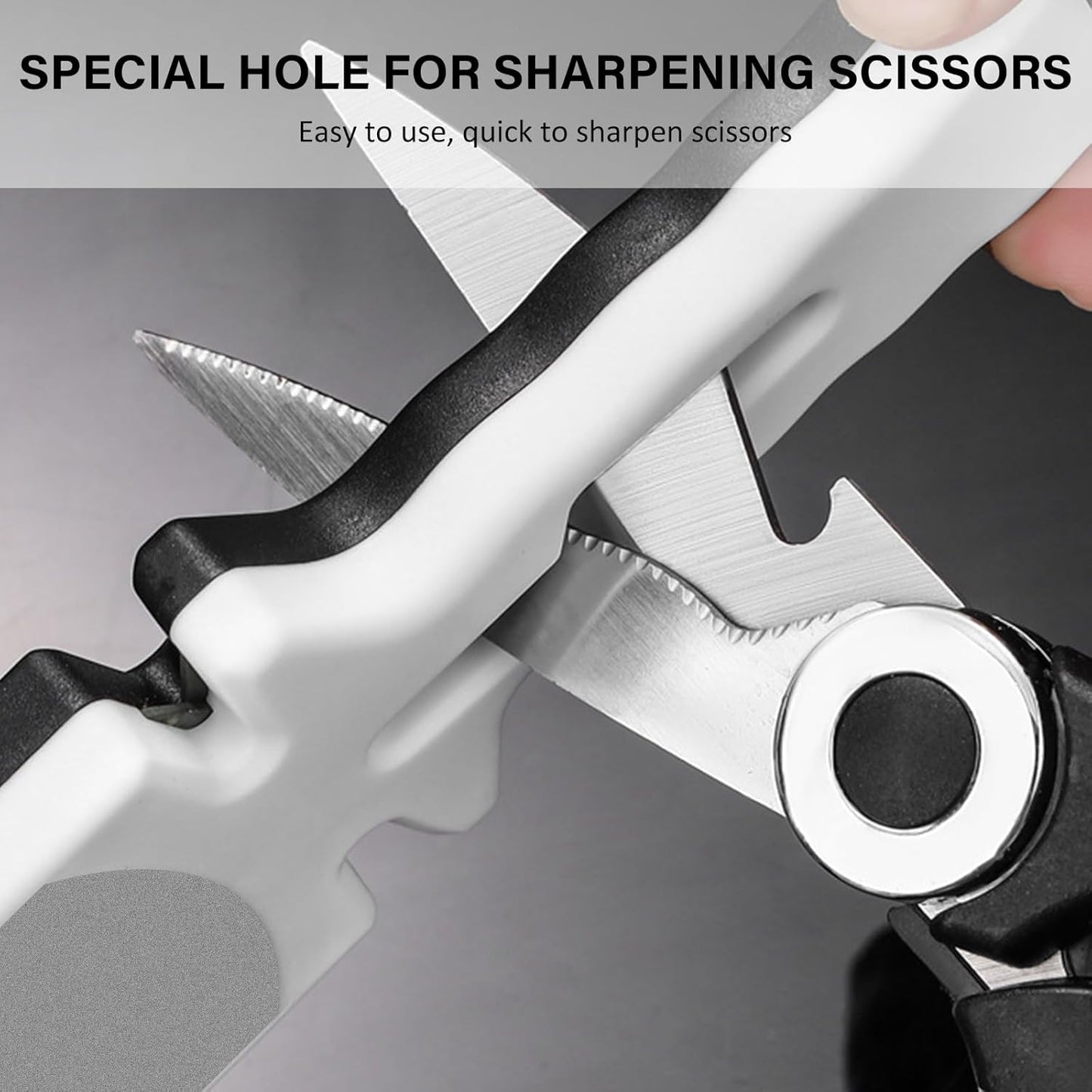 NileHome 4-in-1 Knife Sharpener, Professional kitchen knife sharpeners are suitable for steel knives, fruit knives, scissors, and all kinds of knives—Black Red