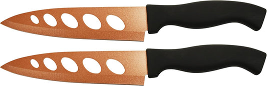 Copper Knife - 2 Pack. Never Needs Sharpening - COPPER KNIFE Stainless Steel Stays Sharp Forever