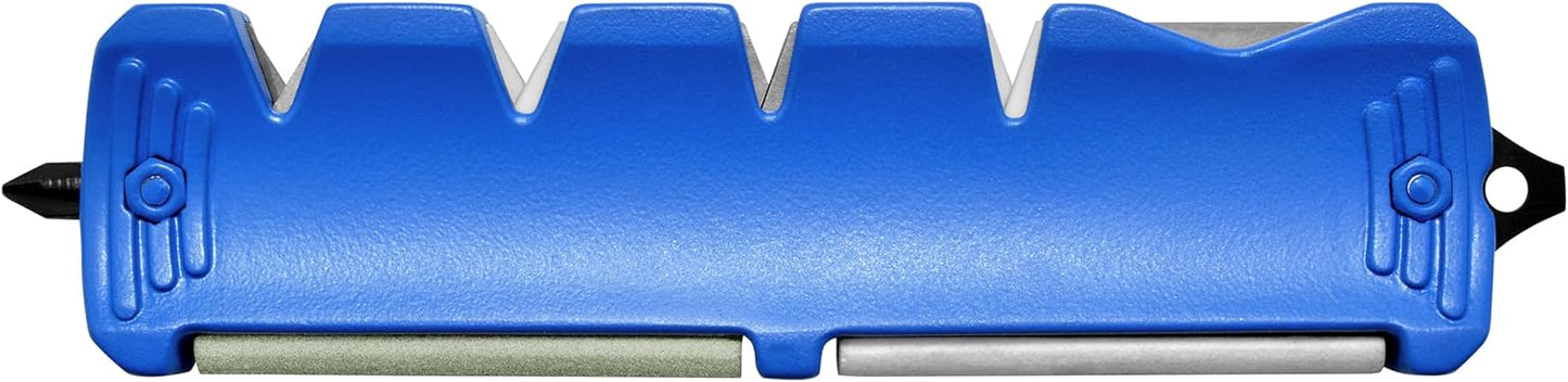 DMT Glide-Pro Multi Tool Blade Sharpener, Coarse/Fine Grinding, Multi-Angle Knife, Machete, and Axe Sharpener with Diamond Sharpening Stone, Tungsten & Ceramic Surfaces, 5.25"L x 1.25"W x 0.5"H