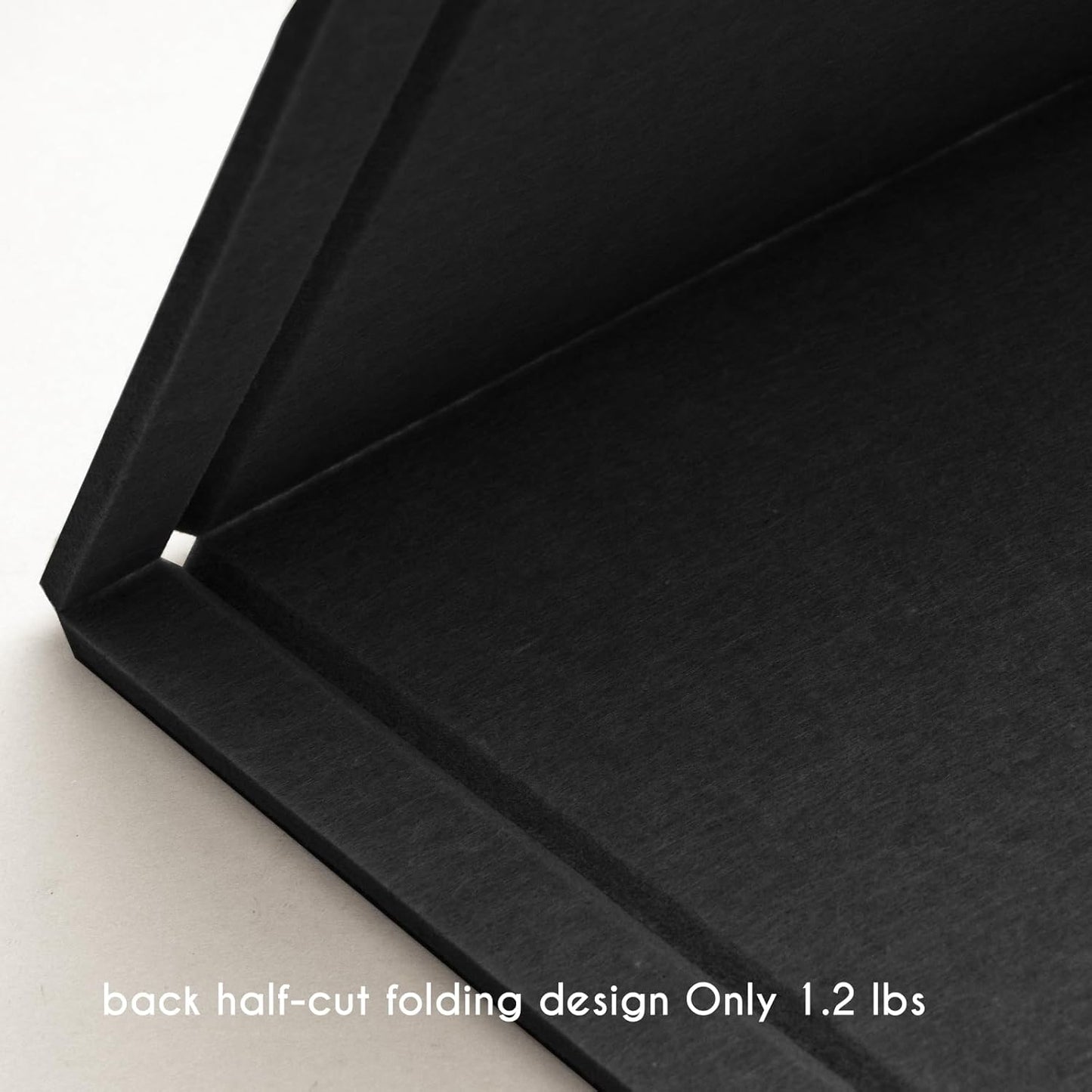 Lightomorrow Bulletin Board, 36 x 24 inches Felt Board - Decorative Pin Board, Cork Board Alternative for Wall, 3' x 2' Foldable Self-Adhesive Vision Board Prayer Board with 20 Pushpins - Black