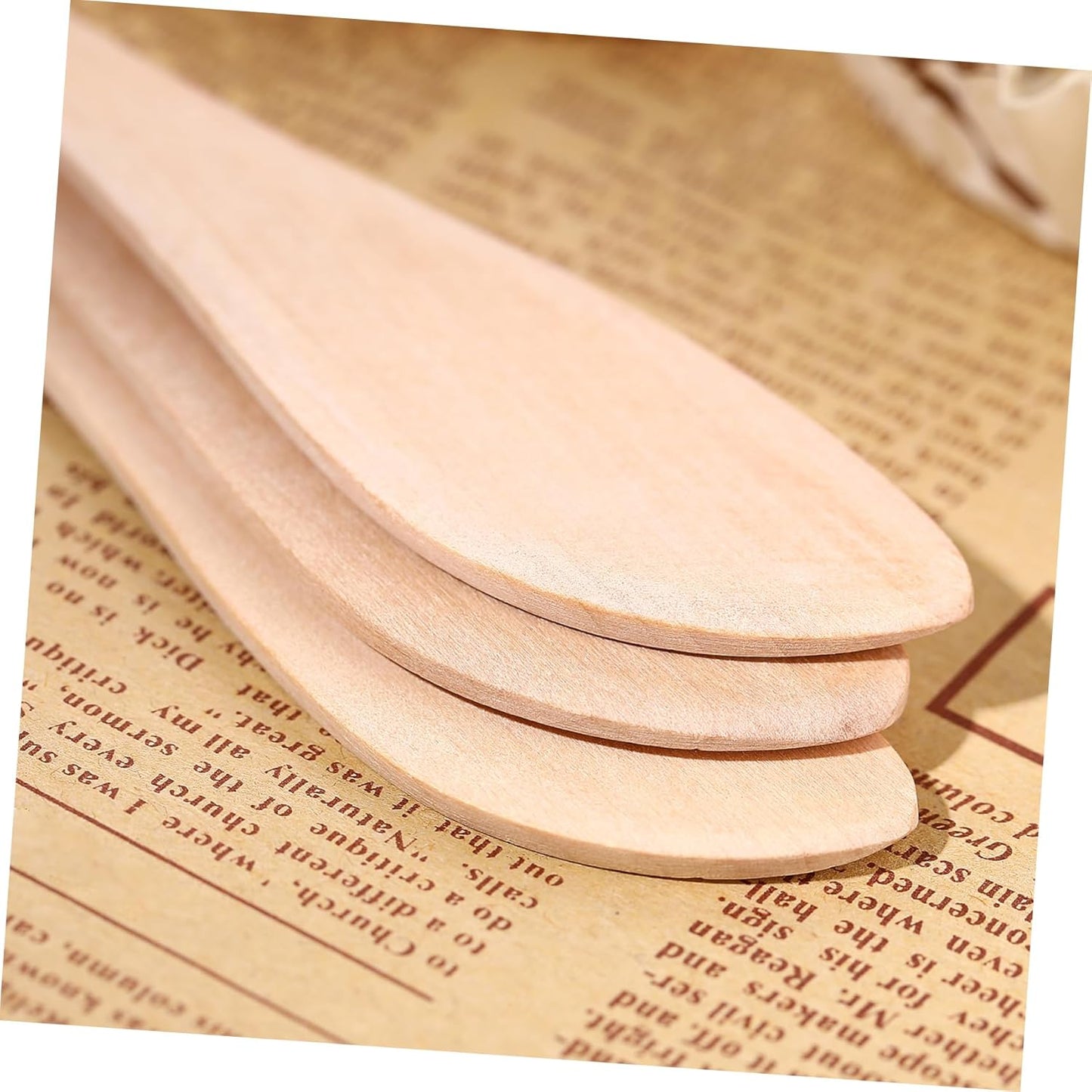 BESTONZON 20PCS Wooden Butter Knife, Mini Jam Spreader Set for Cheese Sandwich, Small Wood Spatula Cream Scraper, Dumpling Spoon, Peanut Food Spreading Knives
