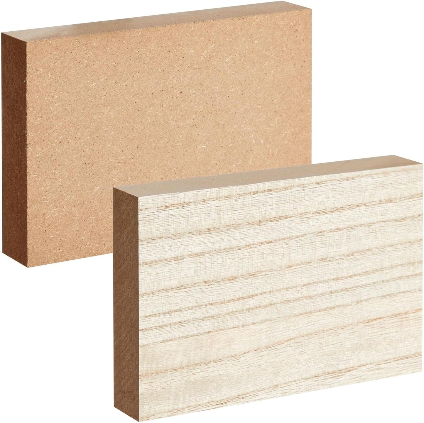 Bright Creations Wood Blocks - Wood Boards for Crafts & MDF Board Projects - Carving Blocks & Smooth Painting Surface - 3 x 10 in, 1 in Thick, 4-Pack