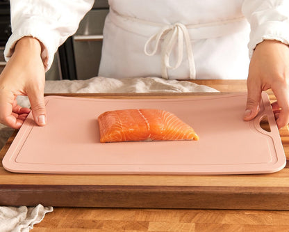 TPU Cutting Board Flexible Mat, 14.5" x 9" Nonslip Korean Cutting Board for kitchen, BPA Free Flexible Chopping Board, TPU Material Double-sided Dishwasher Safe