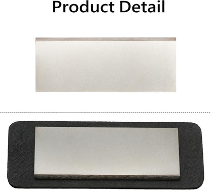 Diamond Sharpening Stone 600 Grit - Knife Sharpener Whetstone for Knives, Tools & Hunting Blades with Non-slip mat (6 x 2Inch)