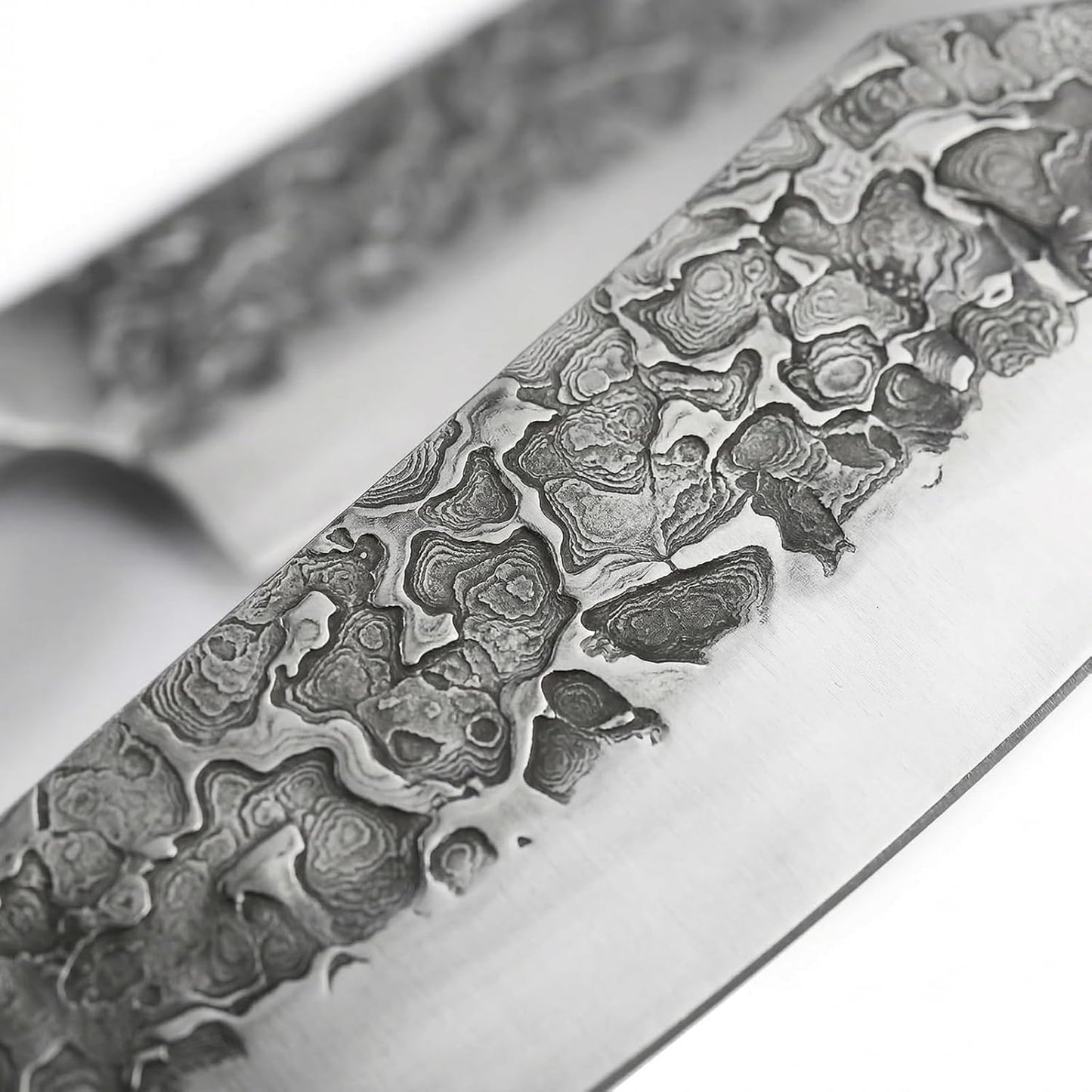 KOFERY Damascus Steel Butcher Knife Set with Full Tang Blades for Pit Master BBQ Meat Carving, Smoking Meat & Game Processing with Canvas Knife Roll for Camping, Gift for Men