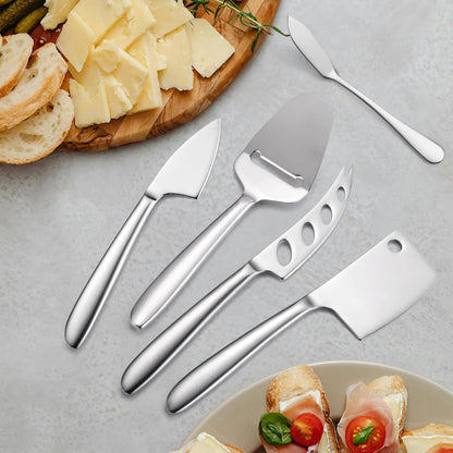 Copper Cheese Knives Set 7 Pieces Stainless Steel Kitchenware Utensils Gadgets 7 Pieces Cheese Knife,Cheese Spreader,Cheese Forks,Cheese Slicer,Cheese Cutter,Butter Knife