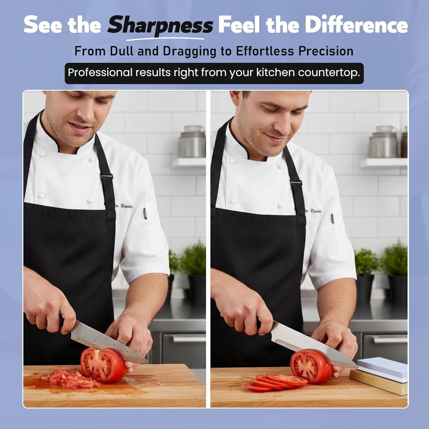 Premium Knife Sharpening Stone Set – Dual Grit Whetstones (400/1000 & 3000/8000), Leather Strop, Flattening Stone, Bamboo Base, Non-Slip Bases & Angle Guide for Kitchen, Chef & Hunting Knives