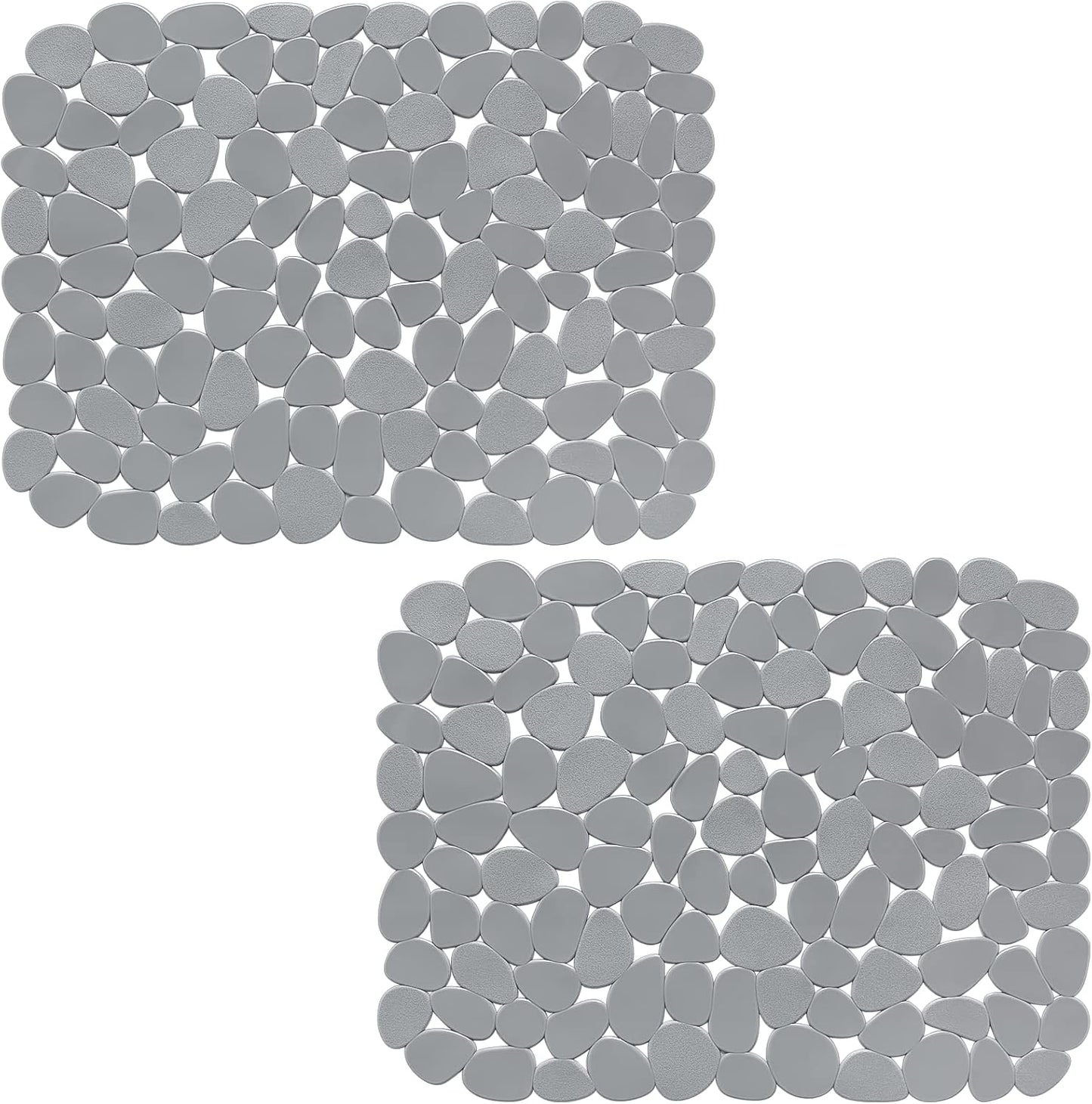 Bligli Pebble Sink Mat for Stainless Steel/Ceramic Sinks, PVC Eco-Friendly Sink Protectors Mats for Bottom of Kitchen Sink, Dish Drying Mat for Dishes and Glassware, 15.7 x 11.8 inch, Blue