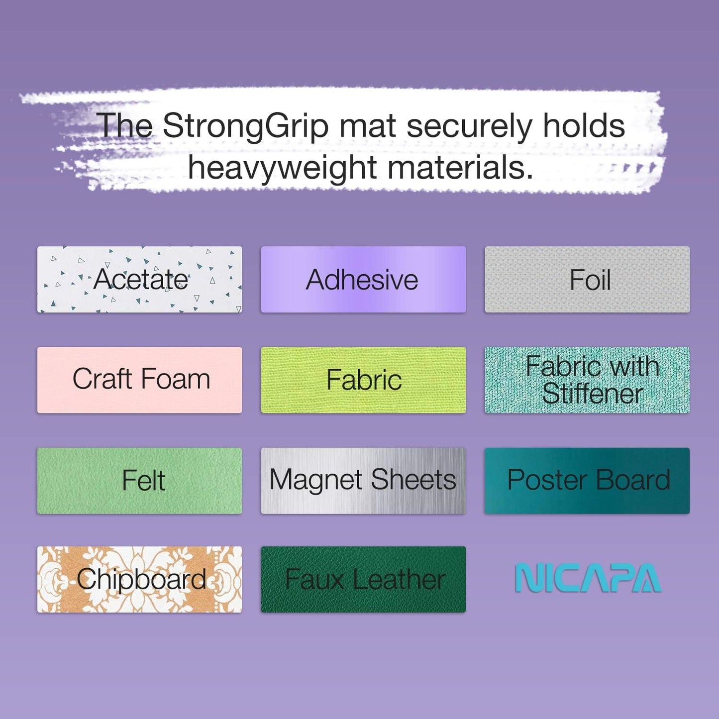 Replacement Cutting Mat for Cricut Maker 3/Maker/Explore 3/Air 2/Air/One (12x12 inch 3pack-Standardgrip、Lightgrip、Stronggrip) Adhesive&Sticky Non-Slip Flexible Square Gridded Cut Mats Set