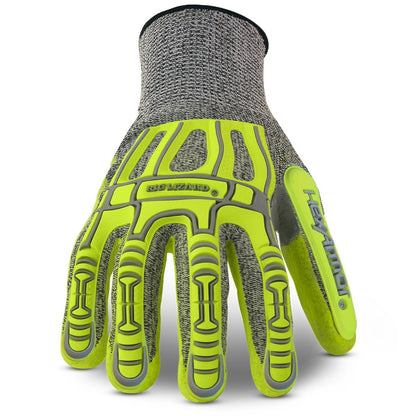 HexArmor Cut-Resistant Impact Protection PU Palm Work Gloves | Rig Lizard® Series 2095 | Large