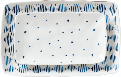 Lenox 895698 Blue Bay 2-Piece Glass Cutting Board Set