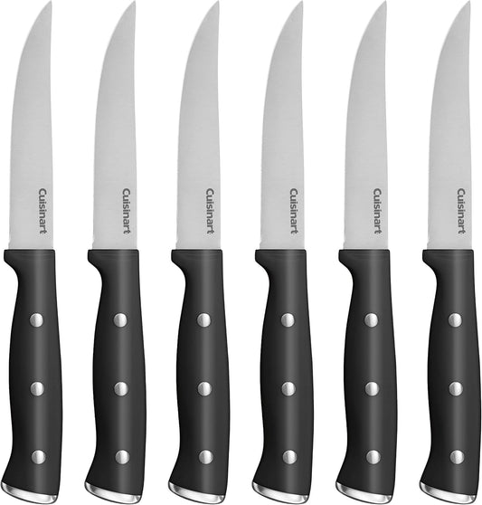 Cuisinart C77TR-S6SKW White Triple Rivet 6pc Steak Knife Set