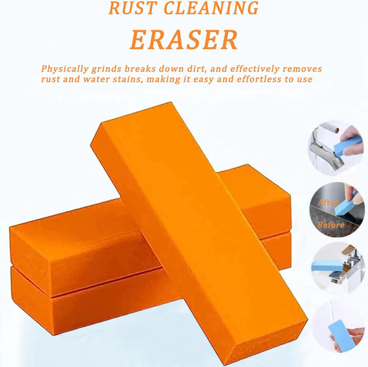 Stainless Steel Scratch Remover Rubber Rust Eraser, 3.2x1x0.5 Inch Stainless Steel Rust Remover, 5PCS Reusable Knife Rust Remover for Kitchen, Bathroom Knife Rust Remover.