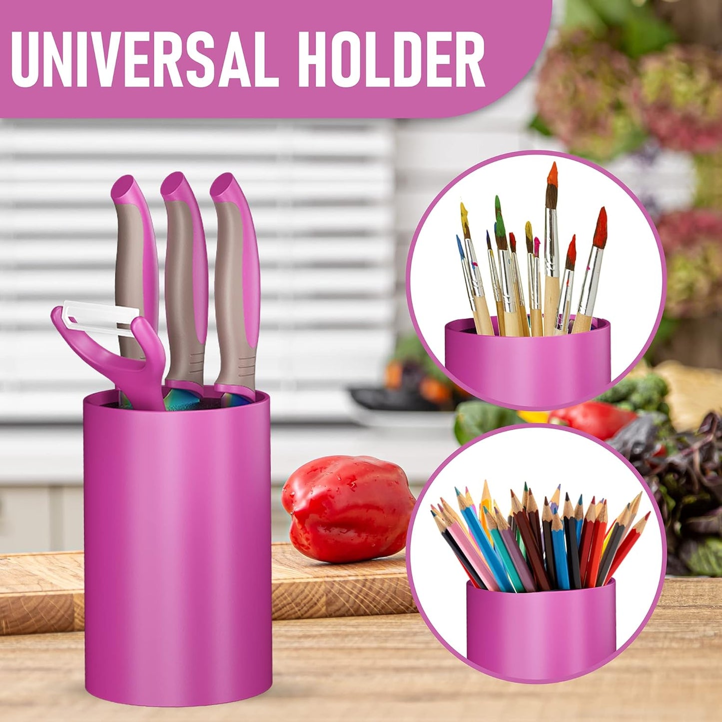 TruChef 5-Piece Kids Cooking Chef Knife Set | Real Stainless Steel Knives with Peeler, Serrated Knife & Holder | Kids Safe Rounded Tips, Easy-Grip Handles | Kitchen Knife Set (5 pcs, Aqua)