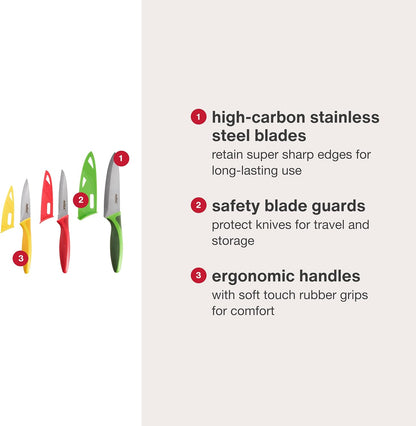 ZYLISS 2-Piece Paring Knife Set with Sheath Covers