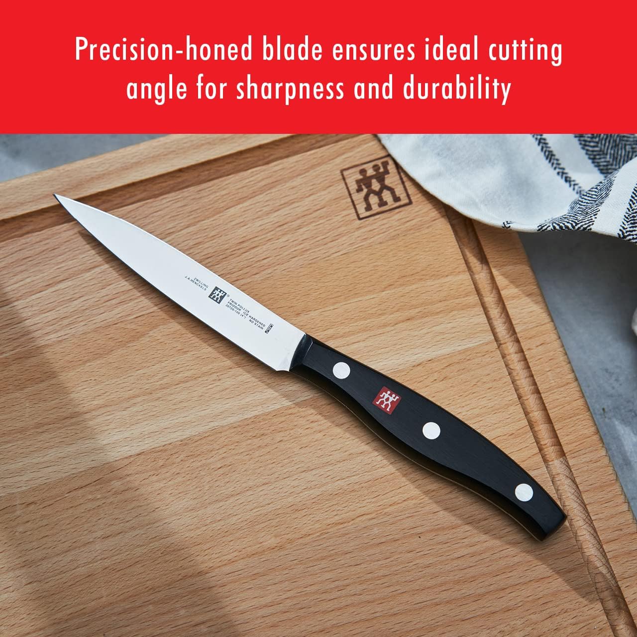 ZWILLING Twin Signature 11-Piece German Knife Set with Block, Razor-Sharp, Made in Company-Owned German Factory with Special Formula Steel perfected for almost 300 Years, Dishwasher Safe